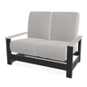 Telescope Casual Leeward Cushion Hidden Motion Loveseat – RL0 Laguna Rustic Polymer Arms