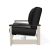 Telescope Casual Leeward Cushion Hidden Motion Loveseat – RU0 Chestnut Rustic Polymer Arms thumbnail