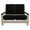 Telescope Casual Leeward Cushion Hidden Motion Loveseat – RU0 Chestnut Rustic Polymer Arms thumbnail