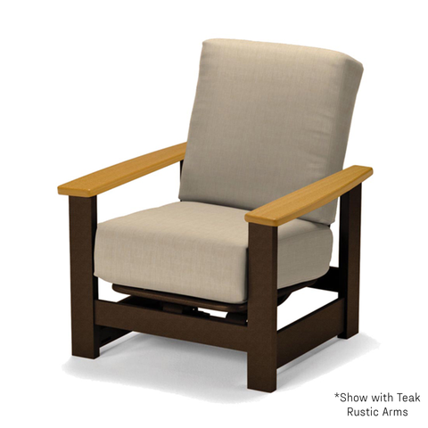 Telescope Casual Leeward Cushion Hidden Motion Arm Chair – RW0 Weathered Wood Rustic Polymer Arms
