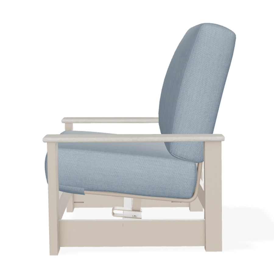 Telescope Casual Leeward Cushion Hidden Motion Arm Chair – RL0 Laguna Rustic Polymer Arms