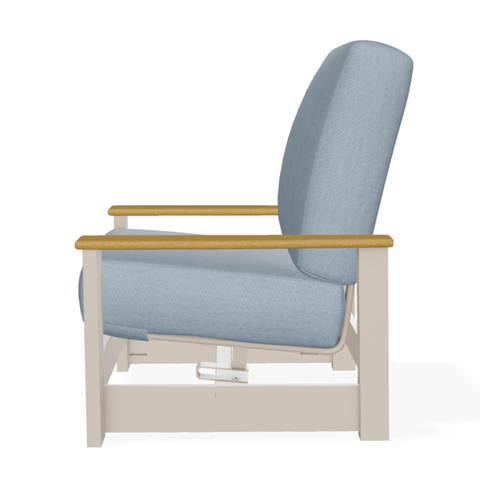 Telescope Casual Leeward Cushion Hidden Motion Arm Chair – RT0 Teak Rustic Polymer Arms