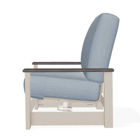 Telescope Casual Leeward Cushion Hidden Motion Arm Chair – RX0 Boardwalk Rustic Polymer Arms