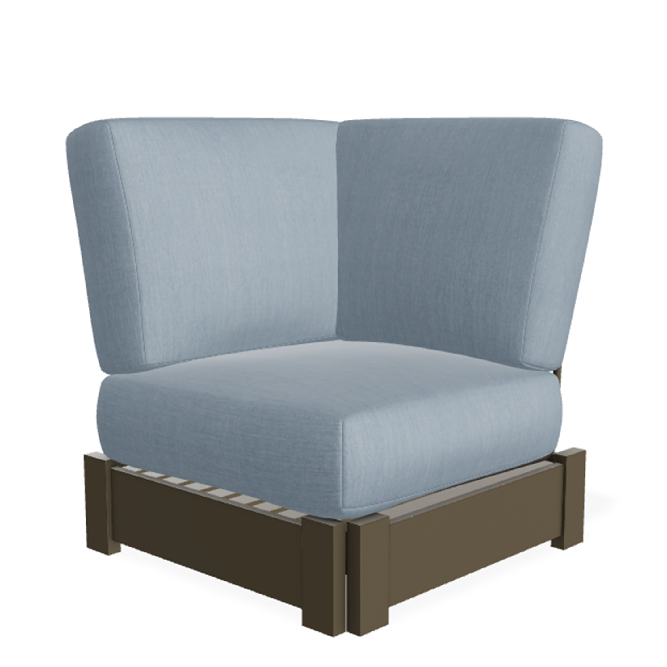 Telescope Casual Leeward MGP Cushion Corner Fixed Sectional - Deep-Seat Marine-Grade Polymer Outdoor Modular Section