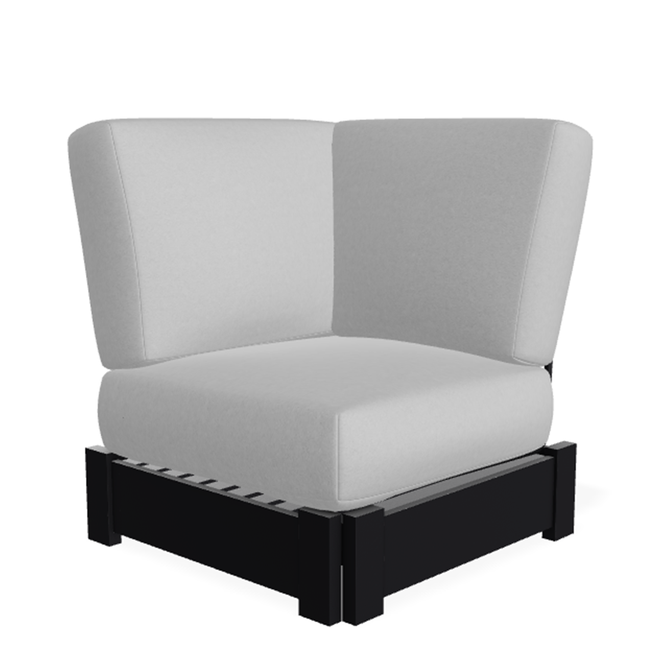 Telescope Casual Leeward MGP Cushion Corner Fixed Sectional - Deep-Seat Marine-Grade Polymer Outdoor Modular Section