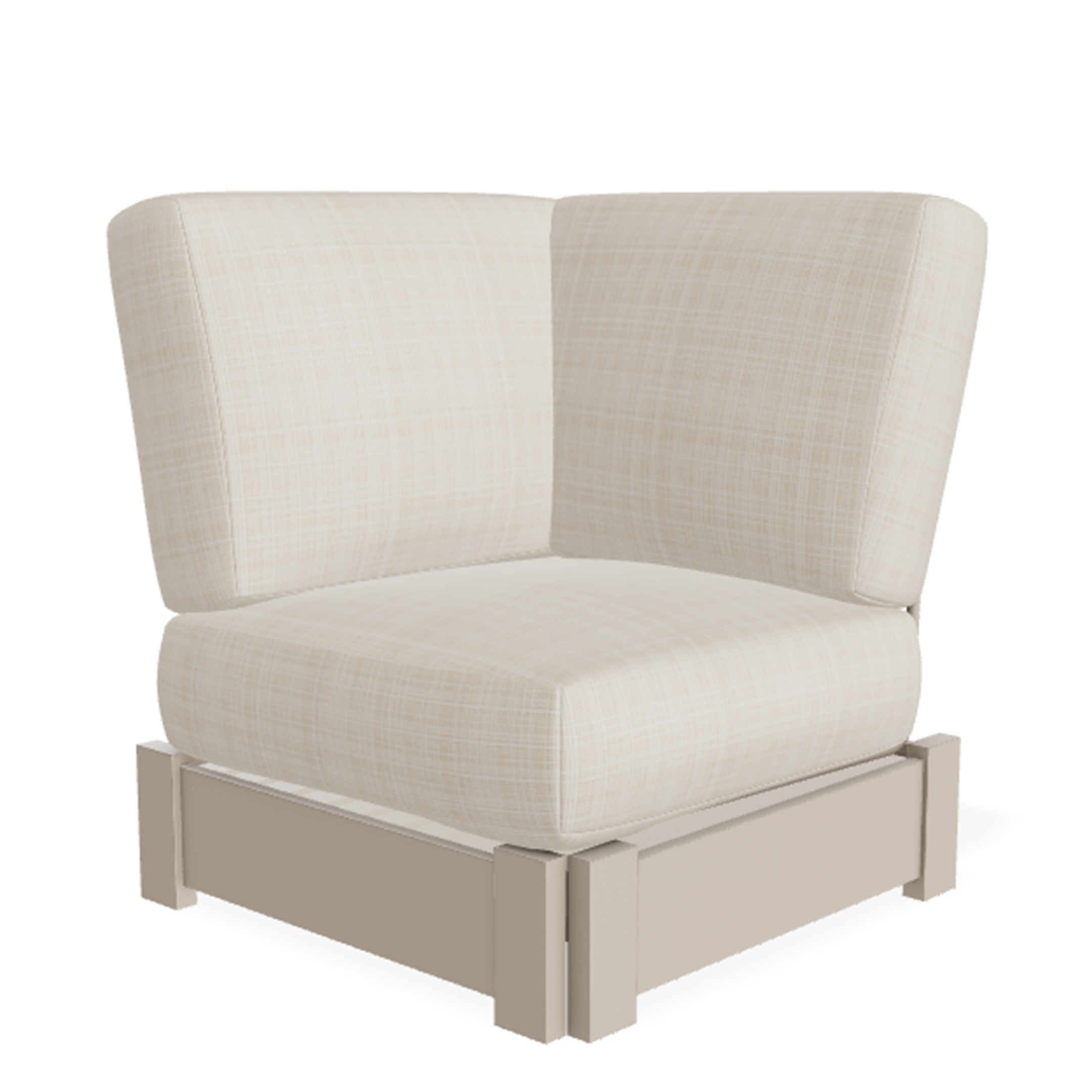 Telescope Casual Leeward MGP Cushion Corner Fixed Sectional - Deep-Seat Marine-Grade Polymer Outdoor Modular Section