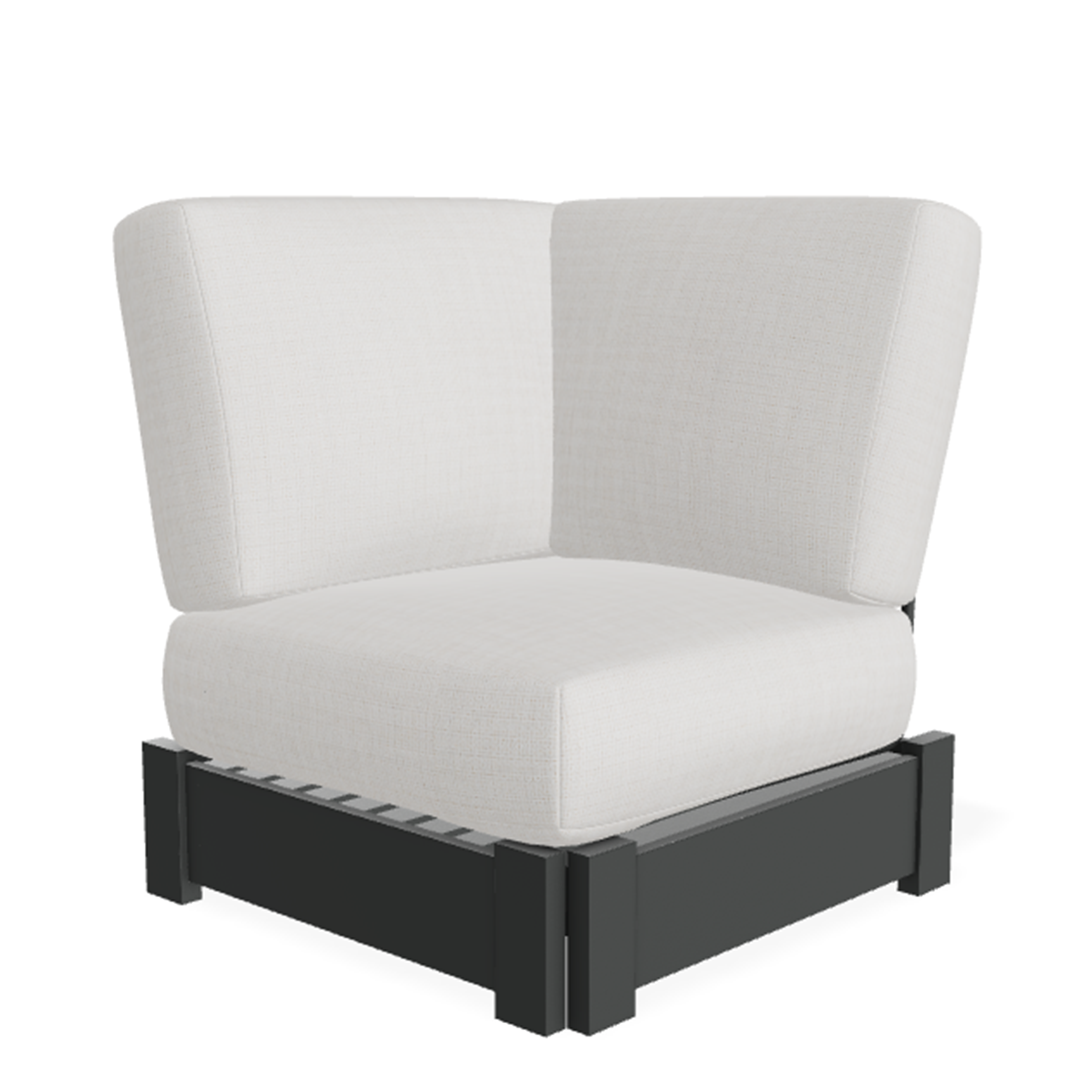 Telescope Casual Leeward MGP Cushion Corner Fixed Sectional - Deep-Seat Marine-Grade Polymer Outdoor Modular Section