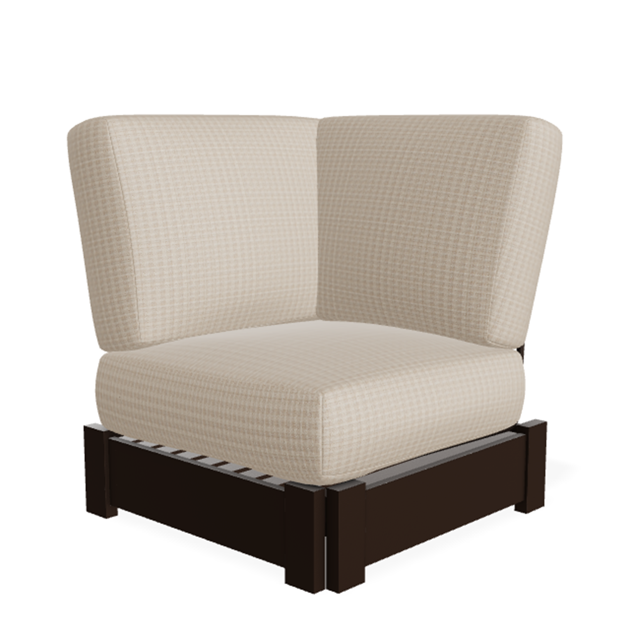 Telescope Casual Leeward MGP Cushion Corner Fixed Sectional - Deep-Seat Marine-Grade Polymer Outdoor Modular Section