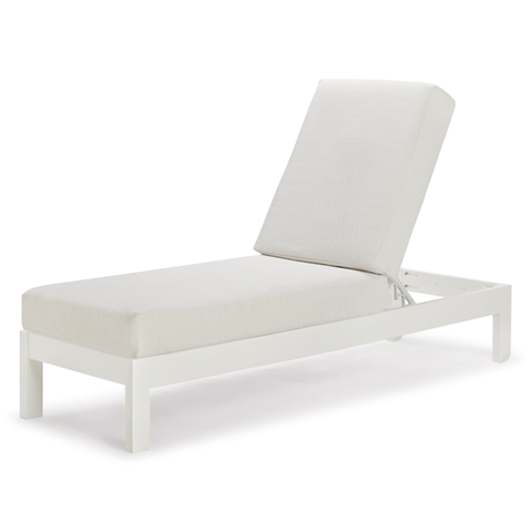 Telescope Casual Leeward MGP Supreme Cushion Three Position Lay-Flat Armless Chaise — outdoor living product at Living Outdoorsy
