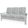 Telescope Casual Leeward Cushion Three-Seat Sofa with RG0 Cape Grey Rustic Polymer Arms