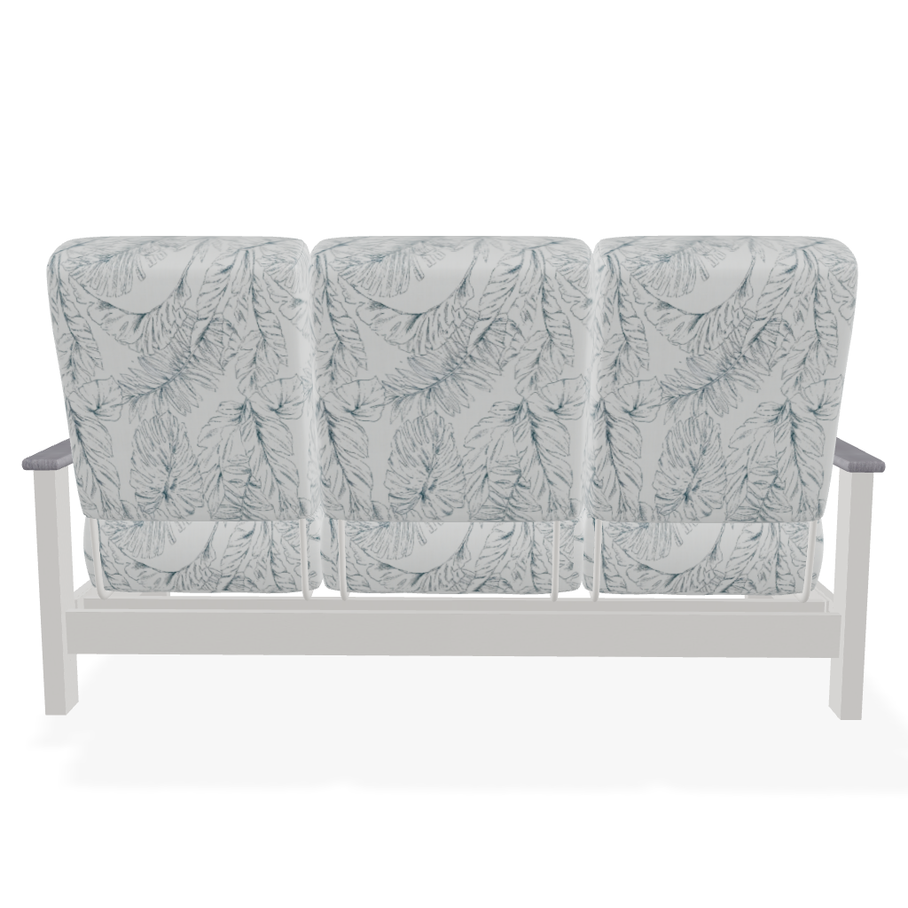 Telescope Casual Leeward Cushion Three-Seat Sofa with RG0 Cape Grey Rustic Polymer Arms