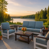 Telescope Casual Leeward Cushion Three-Seat Sofa with RG0 Cape Grey Rustic Polymer Arms thumbnail