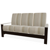 Telescope Casual Leeward Cushion Three-Seat Sofa with RL0 Laguna Rustic Polymer Arms thumbnail
