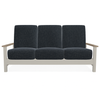 Telescope Casual Leeward Cushion Three-Seat Sofa with RW0 Weathered Wood Rustic Polymer Arms thumbnail