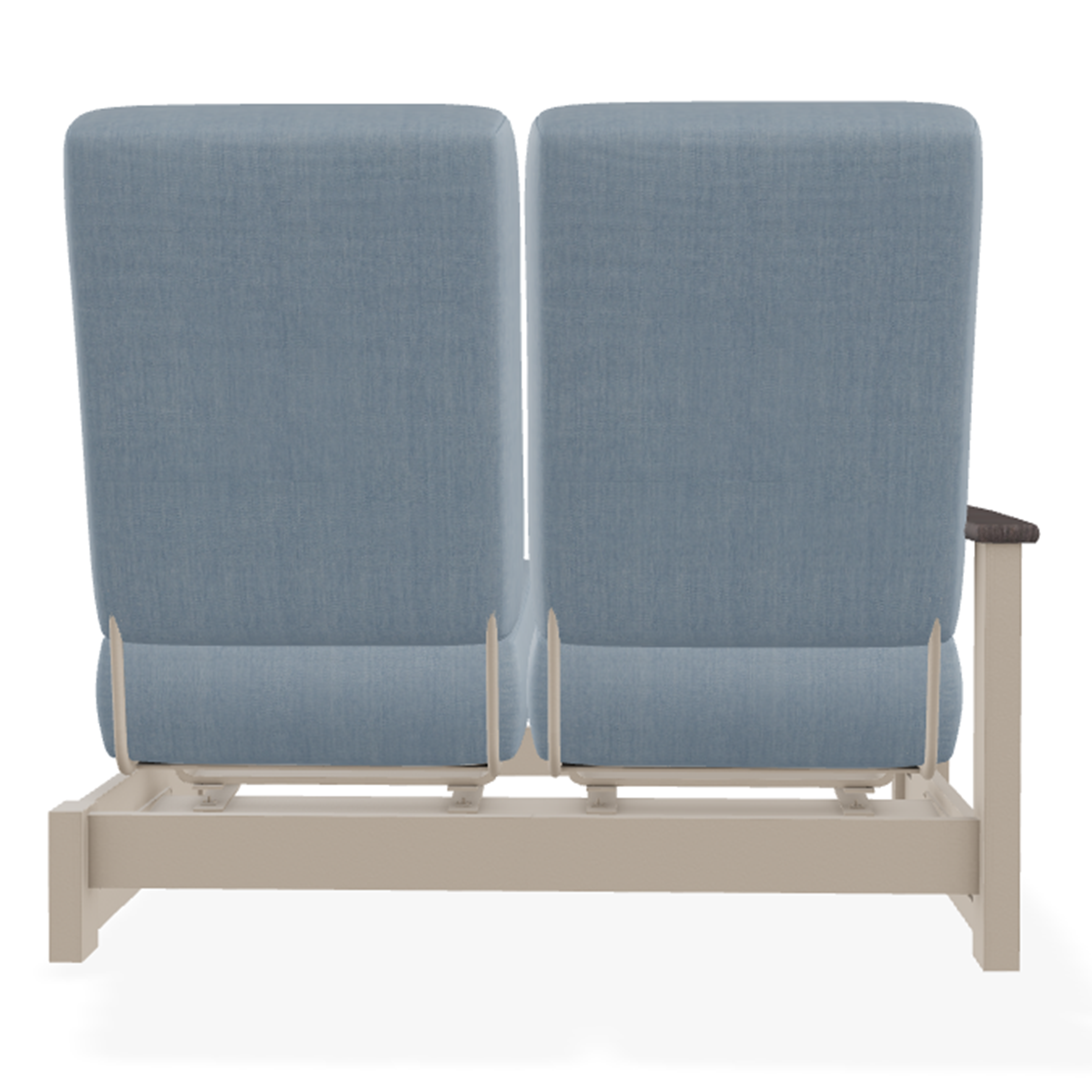 Telescope Casual Leeward MGP Cushion Right Arm Two-Seat Hidden Motion Sectional w/ RX0 Boardwalk Rustic Polymer Arms
