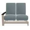 Telescope Casual Leeward MGP Cushion Right Arm Two-Seat Hidden Motion Sectional w/ RU0 Chestnut Rustic Polymer Arms thumbnail