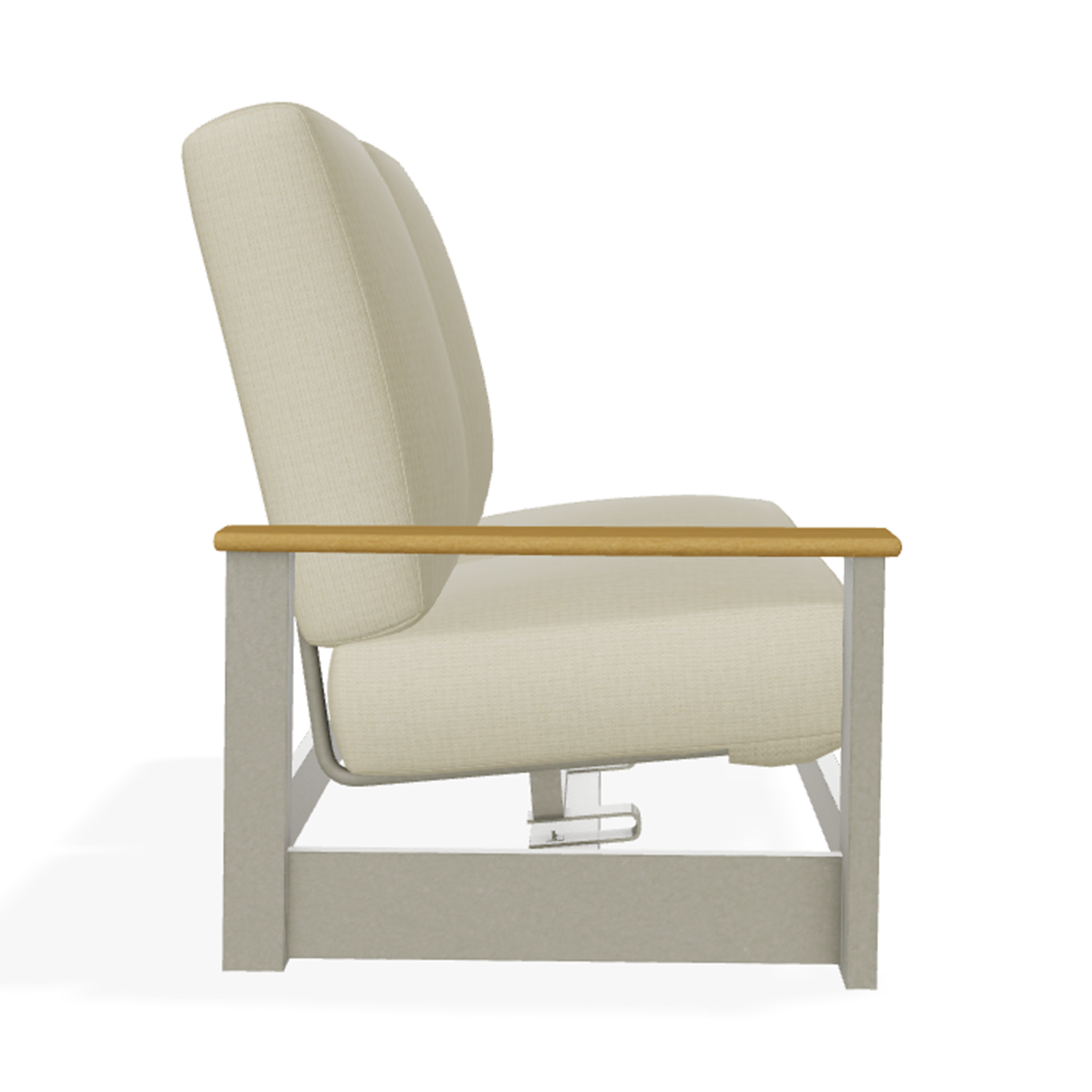 Telescope Casual Leeward MGP Cushion Right Arm Two-Seat Hidden Motion Sectional w/ RT0 Teak Rustic Polymer Arms